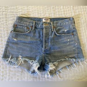 AGOLDE Parker denim cutoff loose fit shorts size 26